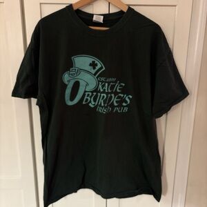 Dark Green Irish Graphic T-Shirt